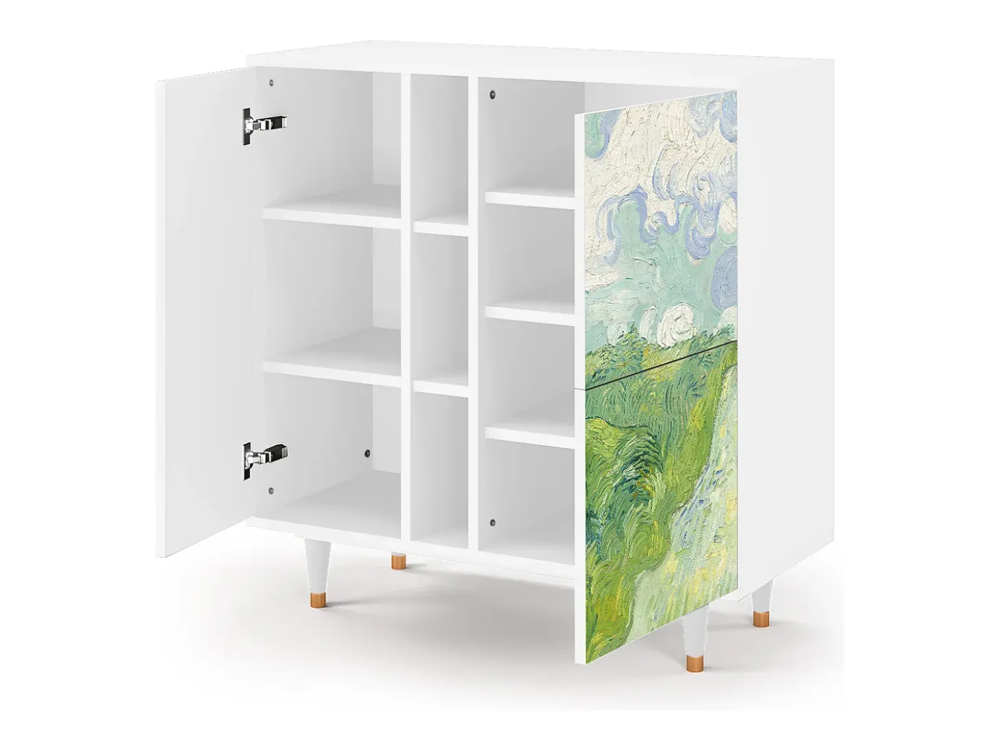 Aparador - 94х96х41 cm - BS5 - Green Wheat Fields, Blanco