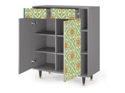 Aparador - 96х110х41 cm - BS6 - Hindu Daisy, Gris