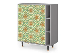 Aparador - 96х110х41 cm - BS6 - Hindu Daisy, Gris