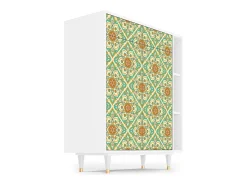 Aparador - 96х110х41 cm - BS6 - Hindu Daisy, Blanco