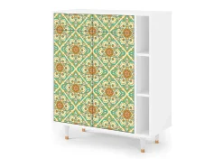 Aparador - 96х110х41 cm - BS6 - Hindu Daisy, Blanco
