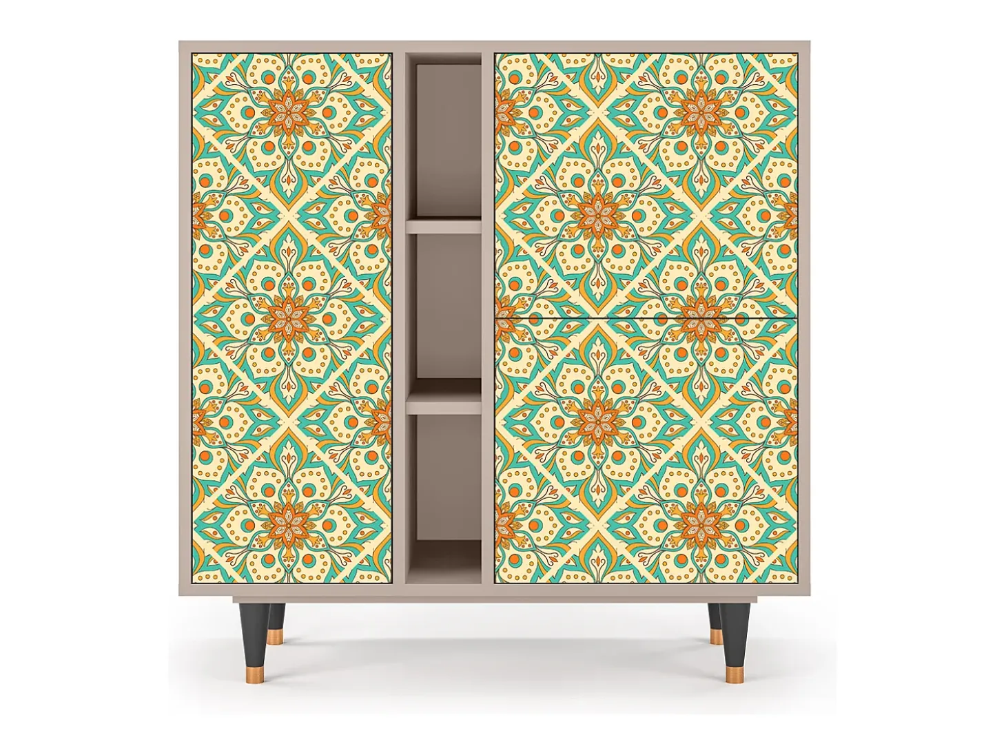 Aparador - 94х96х41 cm - BS5 - Hindu Daisy, Latte