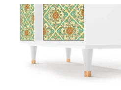 Aparador - 94х96х41 cm - BS5 - Hindu Daisy, Blanco