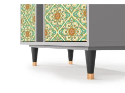 Aparador - 94х96х41 cm - BS5 - Hindu Daisy, Gris