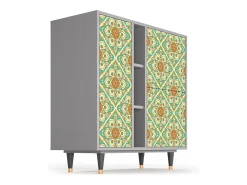 Aparador - 94х96х41 cm - BS5 - Hindu Daisy, Gris