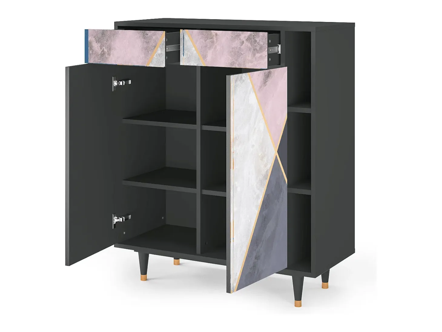 Aparador - 96х110х41 cm - BS6 - Ideal Harmony, Antracita