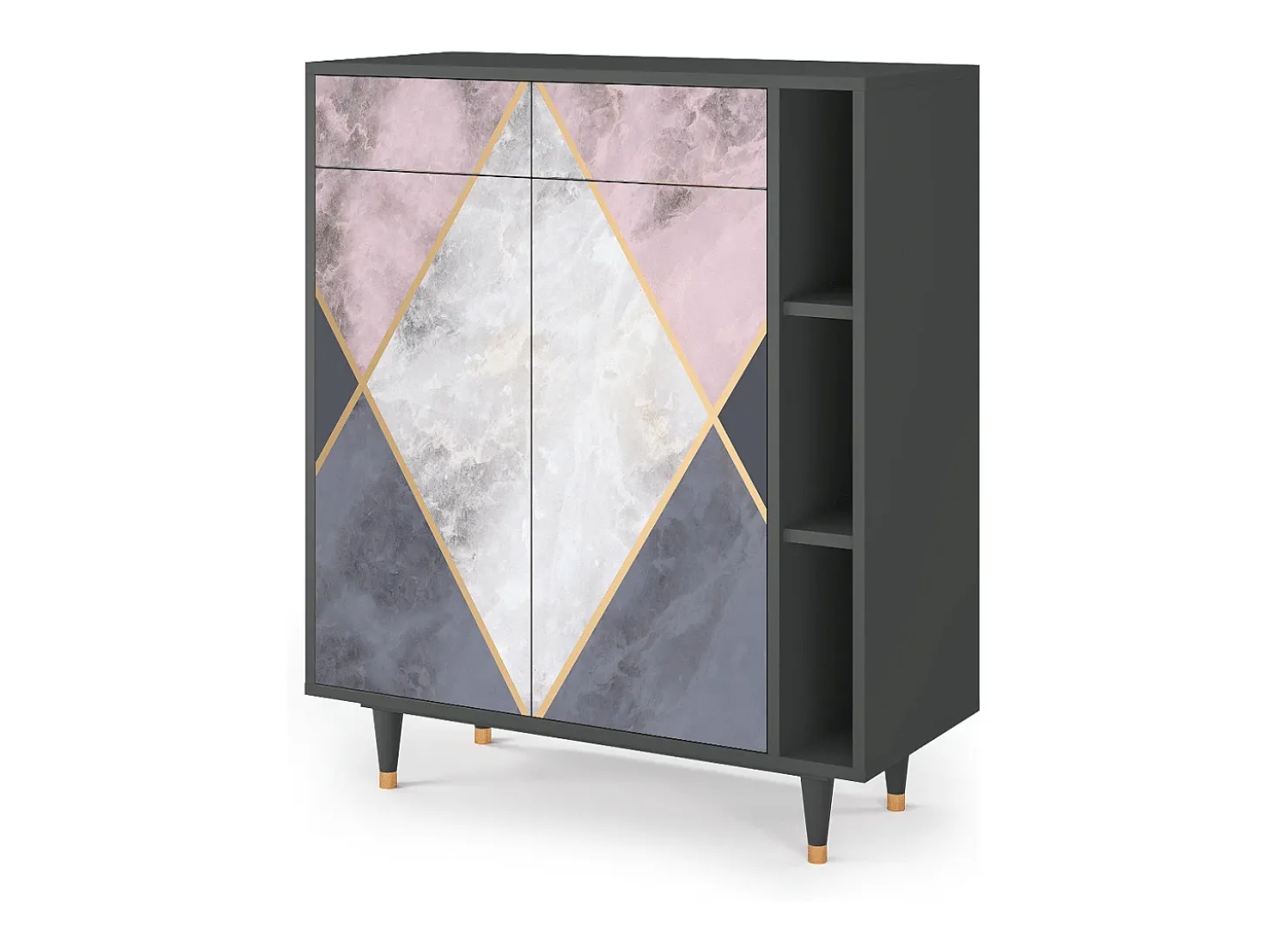 Aparador - 96х110х41 cm - BS6 - Ideal Harmony, Antracita