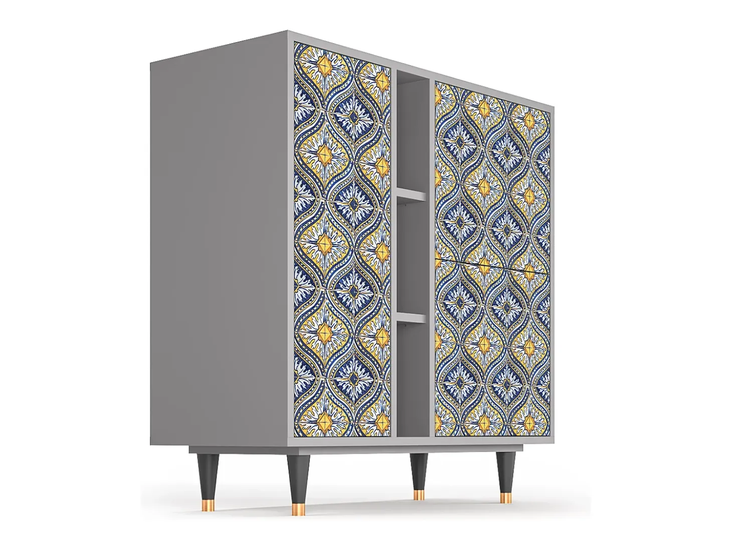 Aparador - 94х96х41 cm - BS5 - Illusory Pattern, Gris