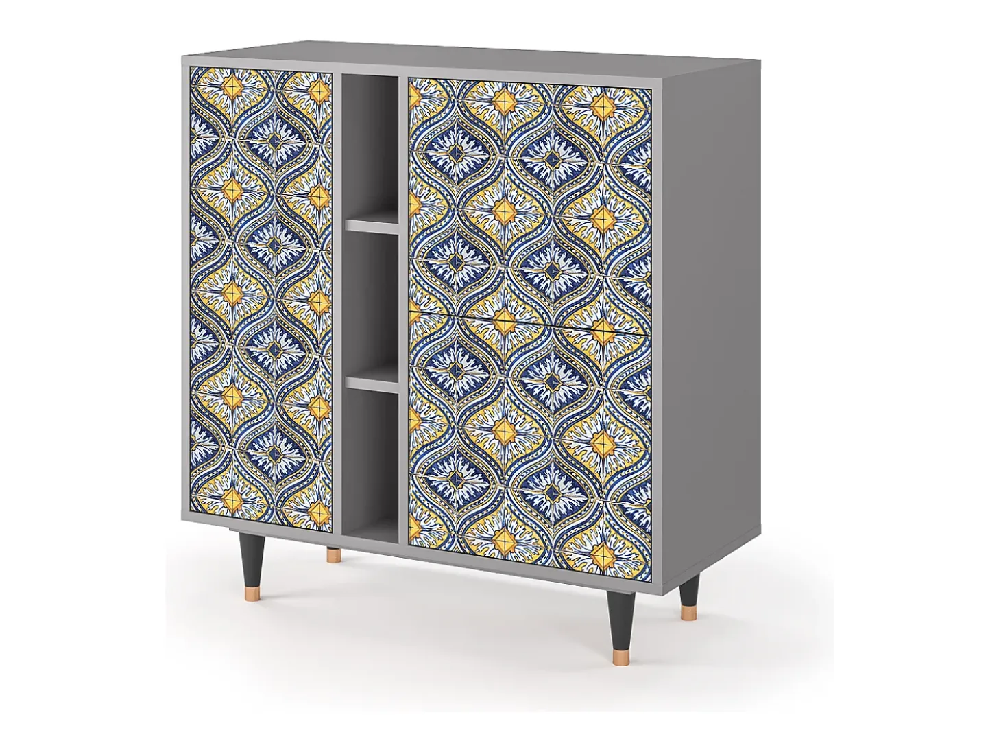 Aparador - 94х96х41 cm - BS5 - Illusory Pattern, Gris
