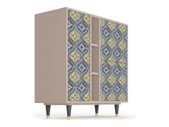 Aparador - 94х96х41 cm - BS5 - Illusory Pattern, Latte
