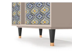 Aparador - 94х96х41 cm - BS5 - Illusory Pattern, Latte
