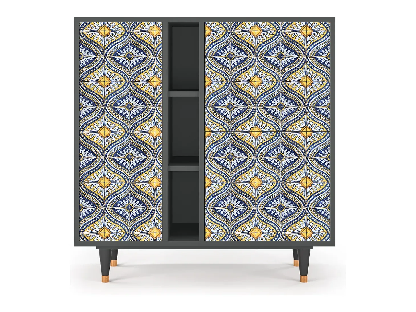 Aparador - 94х96х41 cm - BS5 - Illusory Pattern, Antracita
