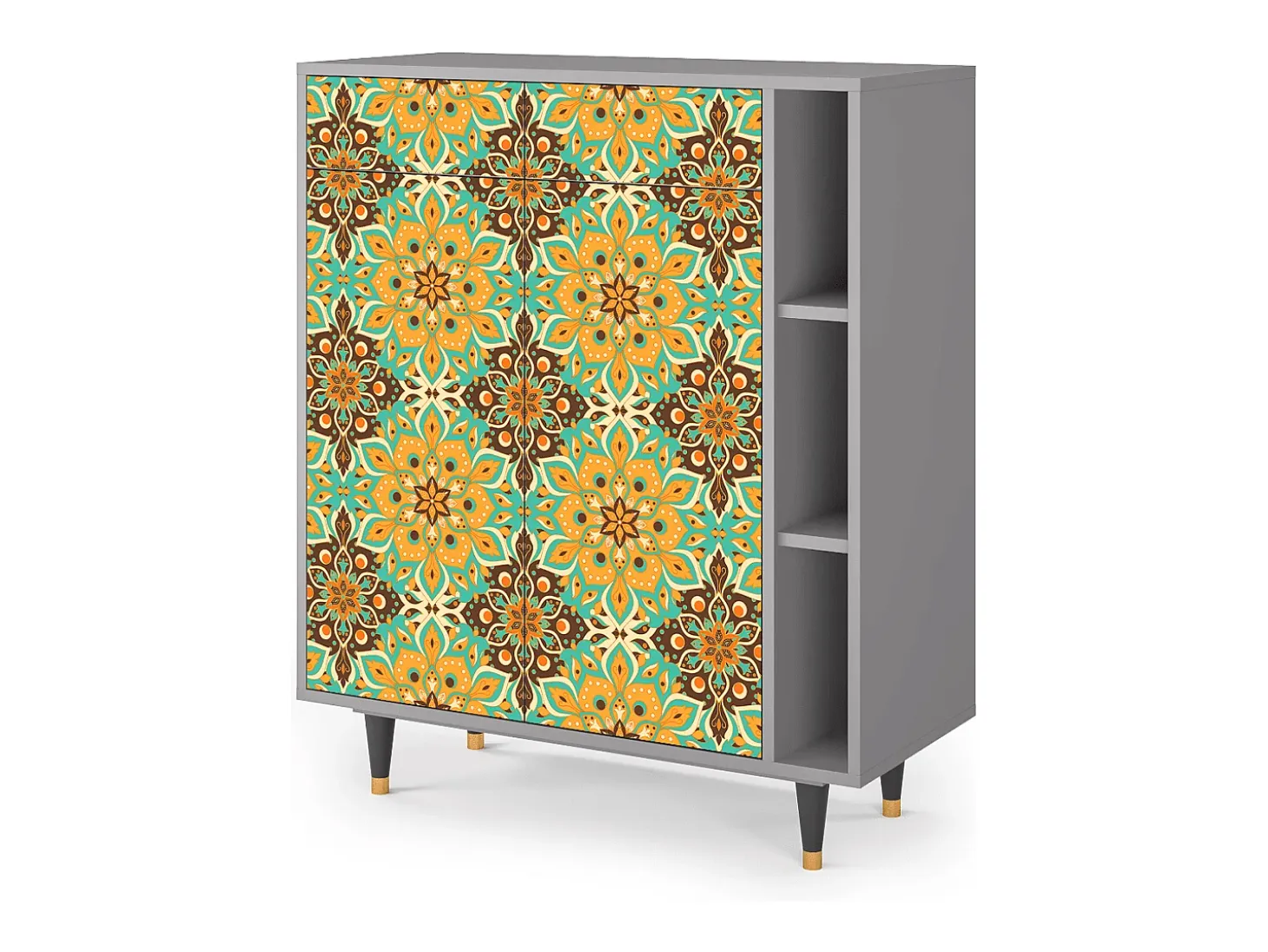 Aparador - 96х110х41 cm - BS6 - Indian Spices, Gris