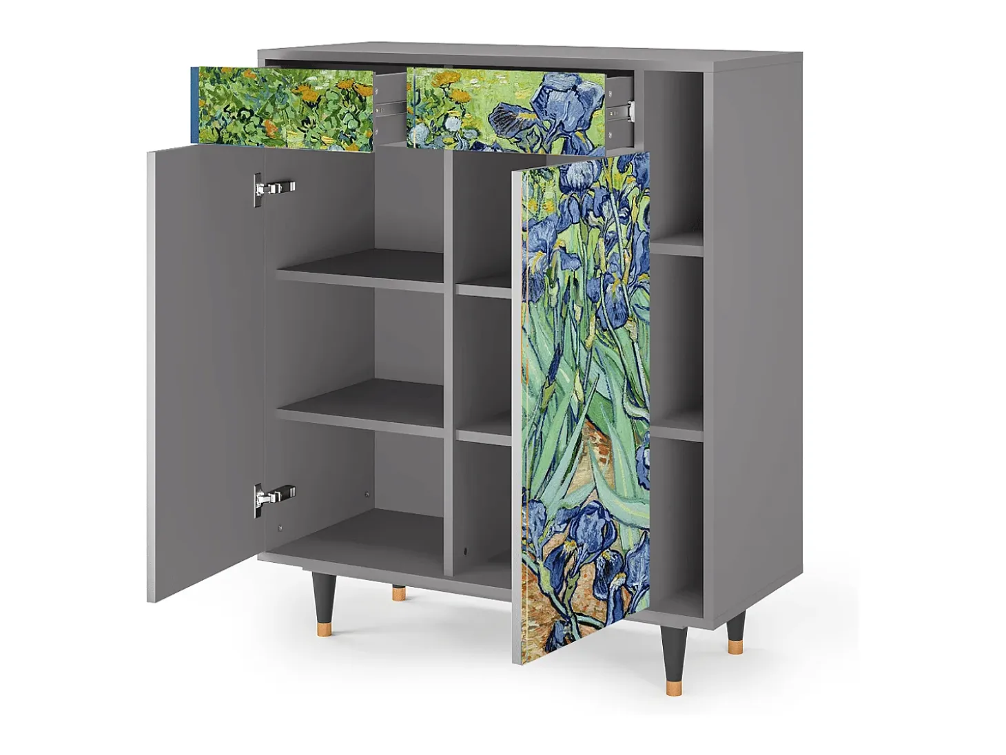 Aparador - 96х110х41 cm - BS6 - Irises , Gris