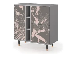Aparador - 94х96х41 cm - BS5 - Issabelline Flower, Gris