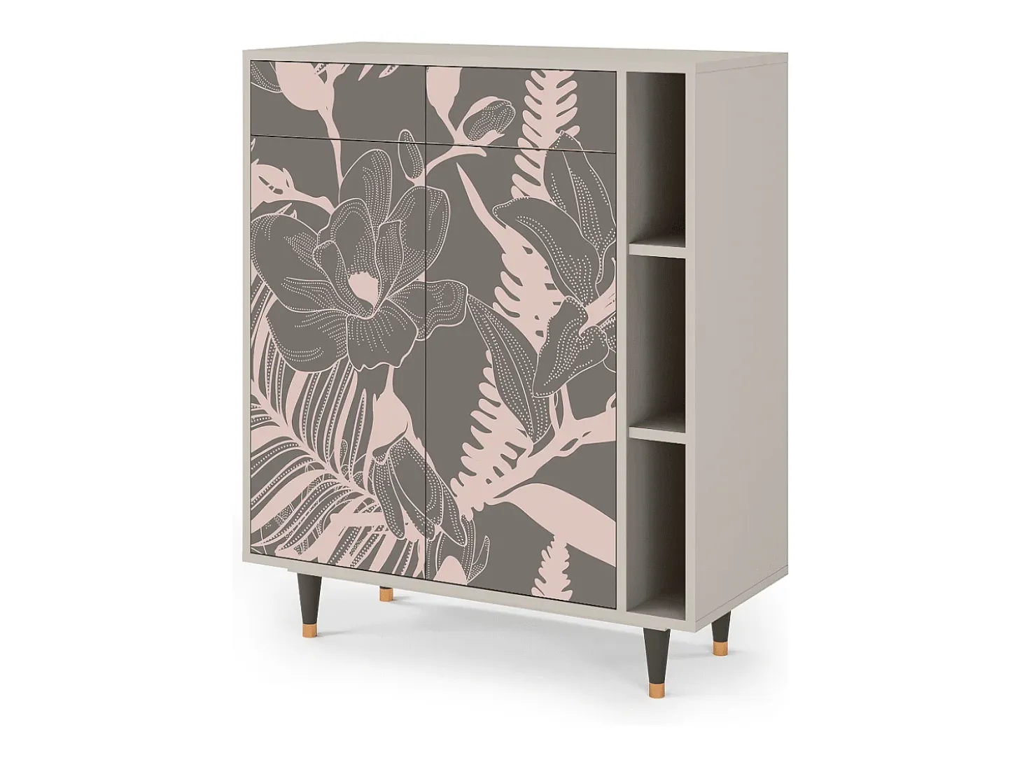 Aparador - 96х110х41 cm - BS6 - Issabelline Flower, Arena