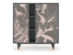 Aparador - 94х96х41 cm - BS5 - Issabelline Flower, Antracita