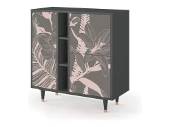 Aparador - 94х96х41 cm - BS5 - Issabelline Flower, Antracita