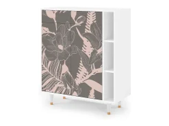 Aparador - 96х110х41 cm - BS6 - Issabelline Flower, Blanco