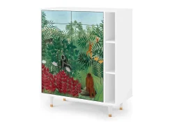 Aparador - 96х110х41 cm - BS6 - Jungles in Paris, Blanco