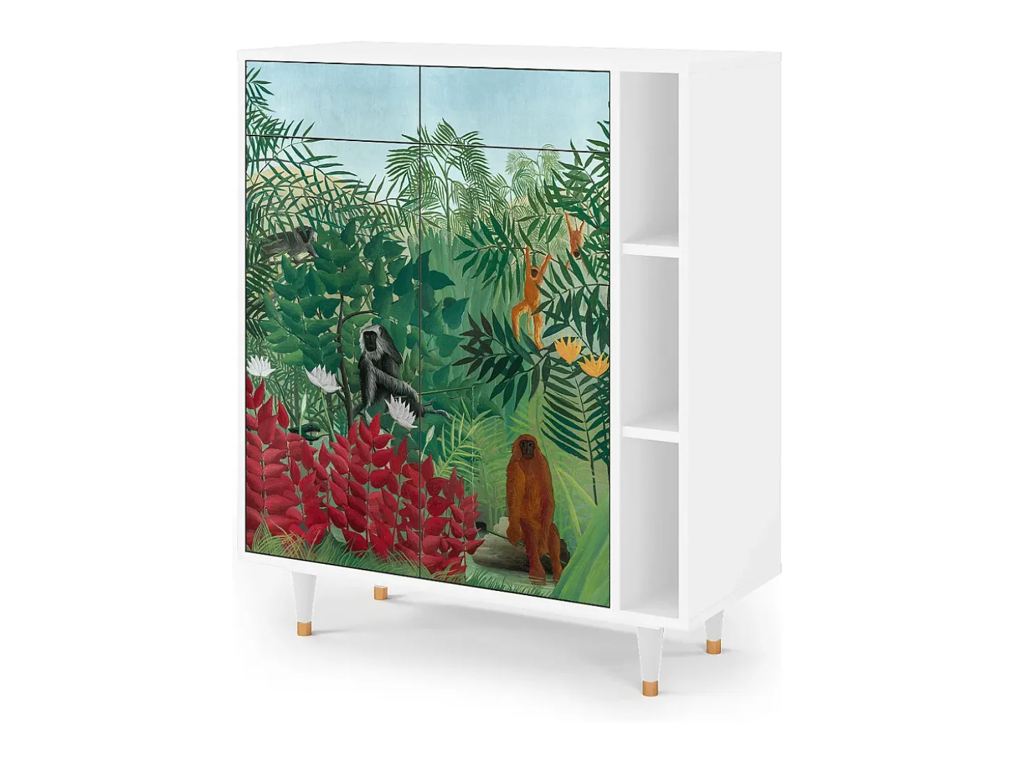 Aparador - 96х110х41 cm - BS6 - Jungles in Paris, Blanco