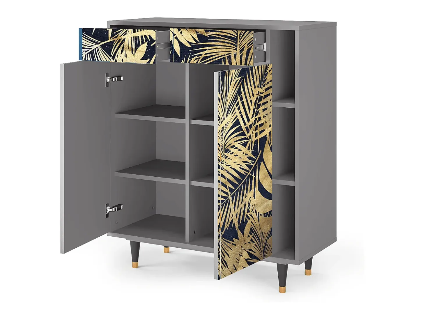Aparador - 96х110х41 cm - BS6 - Jungle Vibes, Gris