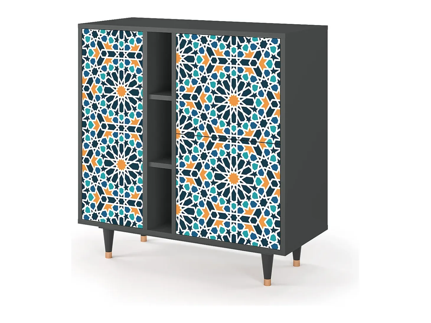 Aparador - 94х96х41 cm - BS5 - Kaleidoscope, Antracita