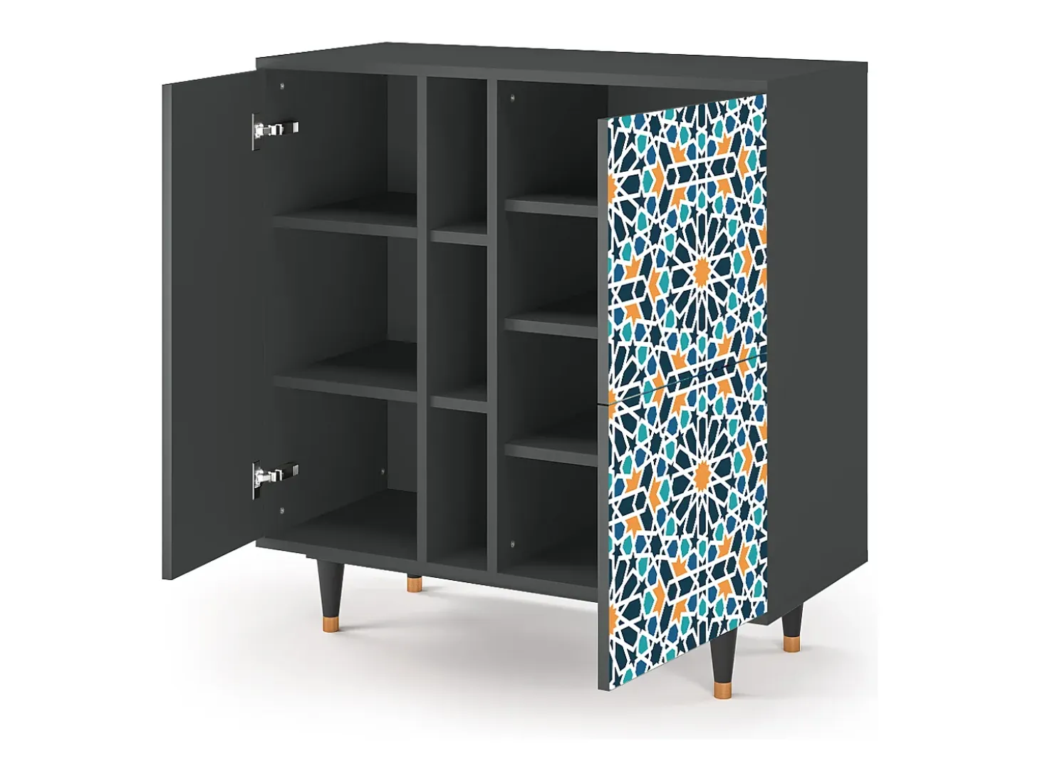 Aparador - 94х96х41 cm - BS5 - Kaleidoscope, Antracita