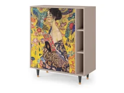 Aparador - 96х110х41 cm - BS6 - Lady with Fan by Klimt, Latte