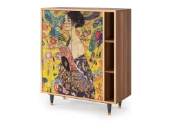 Aparador - 96х110х41 cm - BS6 - Lady with Fan by Klimt, Nogal