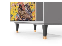 Aparador - 96х110х41 cm - BS6 - Lady with Fan by Klimt, Gris