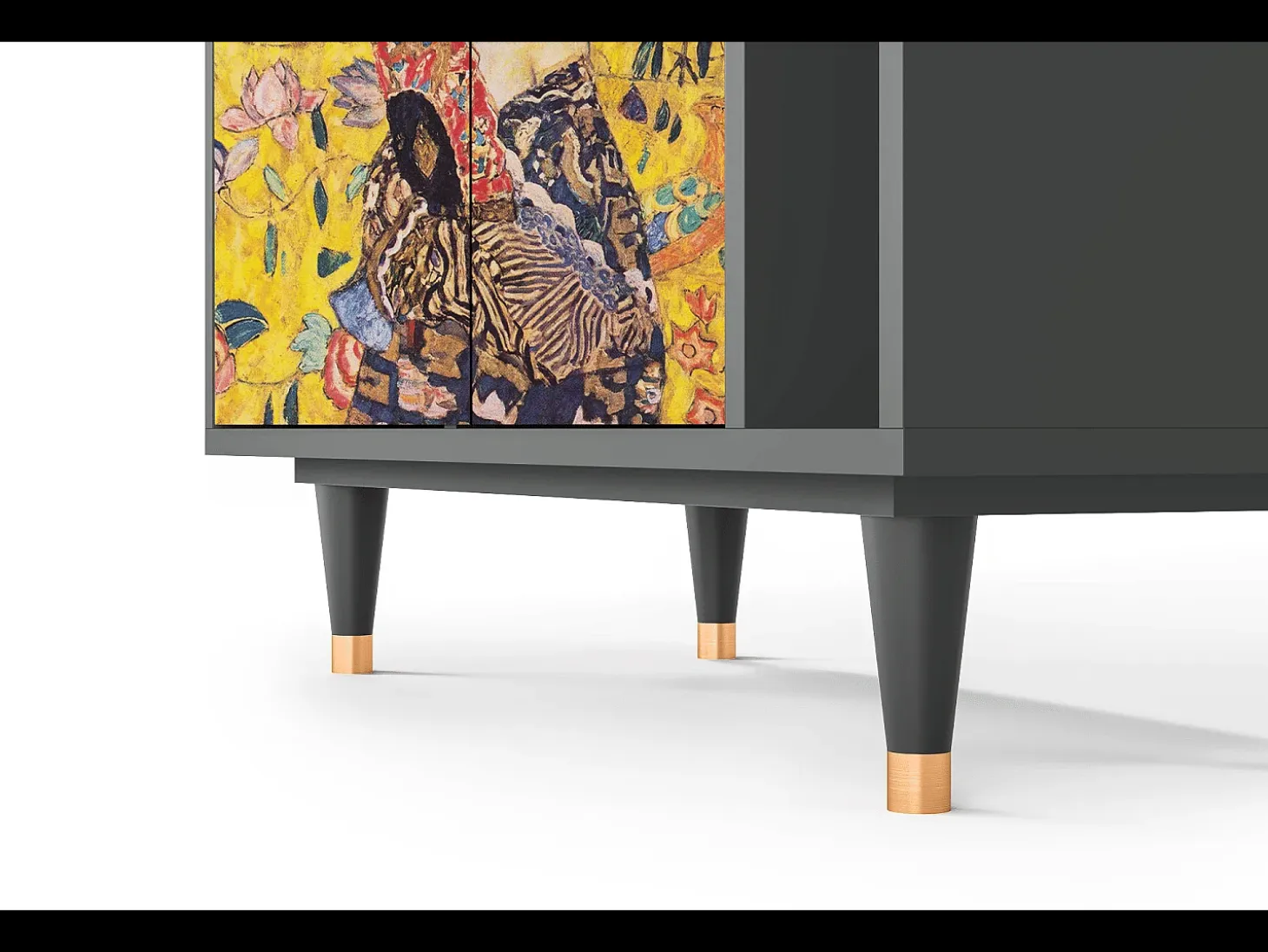Aparador - 96х110х41 cm - BS6 - Lady with Fan by Klimt, Antracita