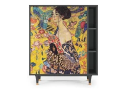 Aparador - 96х110х41 cm - BS6 - Lady with Fan by Klimt, Antracita
