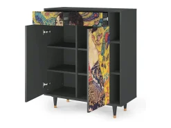 Aparador - 96х110х41 cm - BS6 - Lady with Fan by Klimt, Antracita