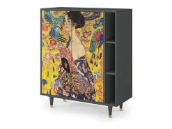 Aparador - 96х110х41 cm - BS6 - Lady with Fan by Klimt, Antracita