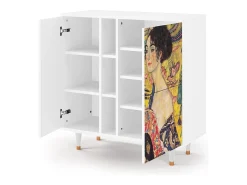 Aparador - 94х96х41 cm - BS5 - Lady with Fan by Klimt, Blanco
