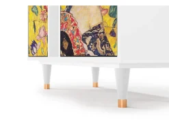 Aparador - 94х96х41 cm - BS5 - Lady with Fan by Klimt, Blanco