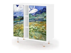 Aparador - 94х96х41 cm - BS5 - Landscape, Blanco