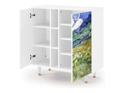 Aparador - 94х96х41 cm - BS5 - Landscape, Blanco