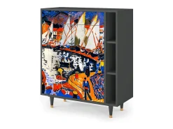 Aparador - 96х110х41 cm - BS6 - Le Séchage des voiles , Antracita