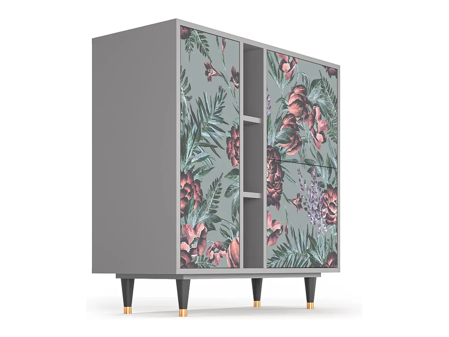 Aparador - 94х96х41 cm - BS5 - Light Peonies, Gris
