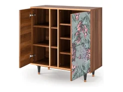 Aparador - 94х96х41 cm - BS5 - Light Peonies, Nogal