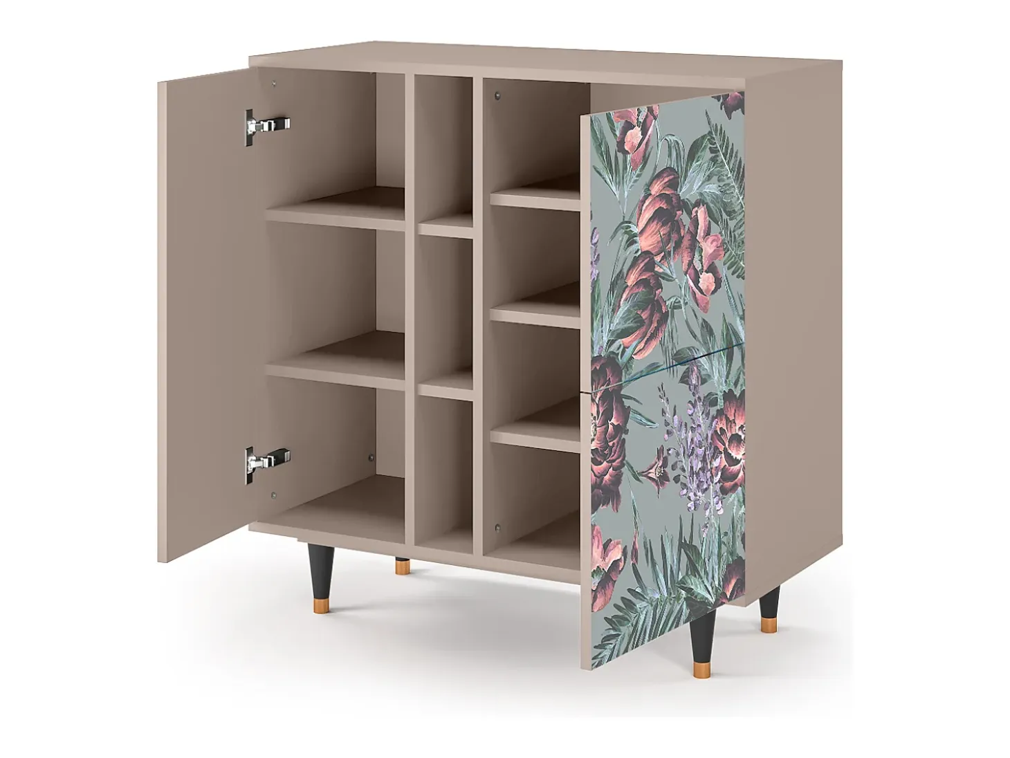 Aparador - 94х96х41 cm - BS5 - Light Peonies, Latte