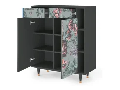 Aparador - 96х110х41 cm - BS6 - Light Peonies, Antracita