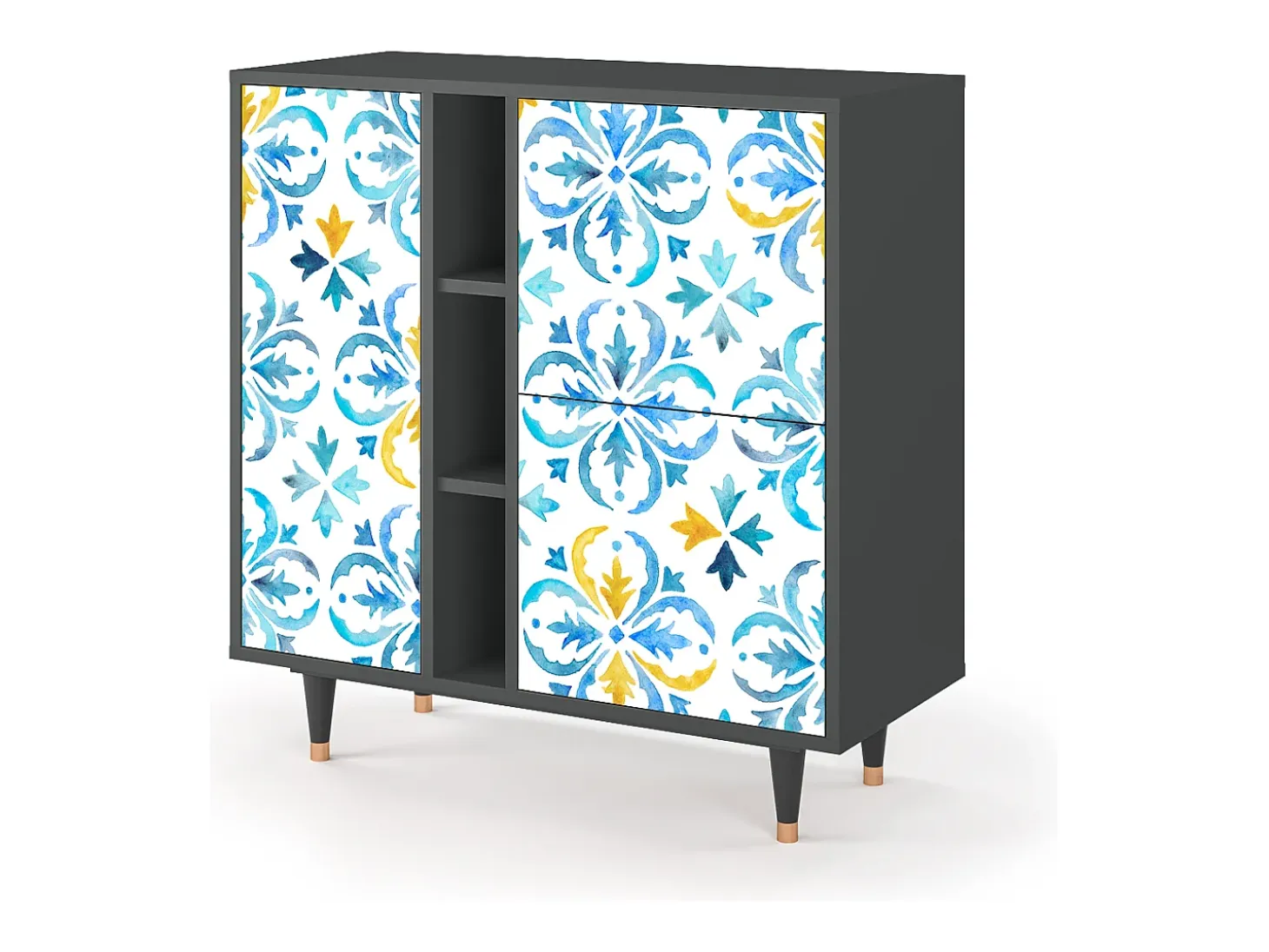 Aparador - 94х96х41 cm - BS5 - Lisbon Flover, Antracita
