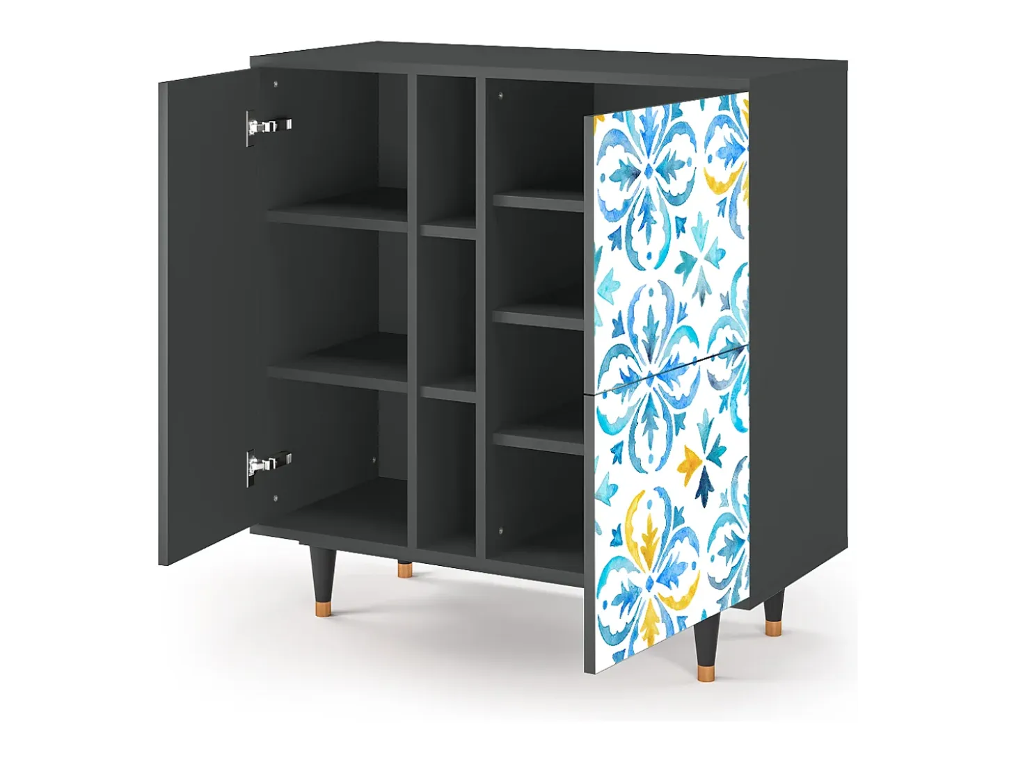 Aparador - 94х96х41 cm - BS5 - Lisbon Flover, Antracita
