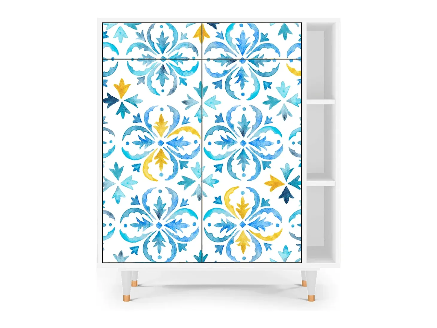 Aparador - 96х110х41 cm - BS6 - Lisbon Flover, Blanco