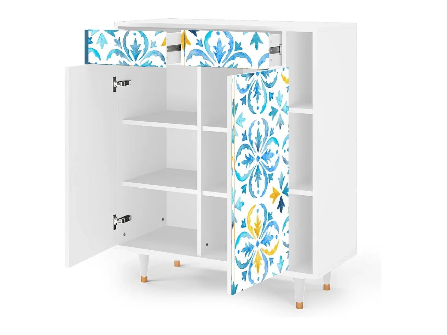 Aparador - 96х110х41 cm - BS6 - Lisbon Flover, Blanco