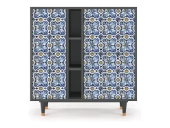 Aparador - 94х96х41 cm - BS5 - Lovely Cornflowers, Antracita