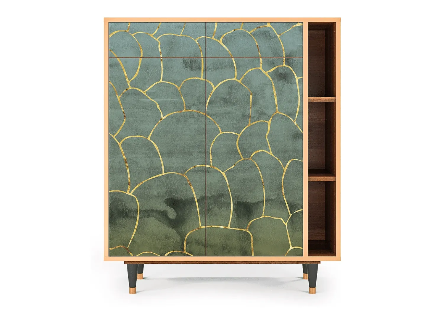 Aparador - 96х110х41 cm - BS6 - Magnificent Water Lily, Nogal